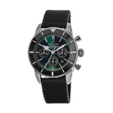 Breitling Superocean Heritage B01 Chronograph 44 Limited Edition Green Dial Black Mesh Bracelet Watch for Men - AB01621A1L1S1 Authentic Buy Shop Now