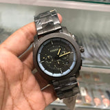 Fossil Machine Chronograph Grey Dial Grey Steel Strap Watch for Men - FS5172 Authentic Buy Shop Now