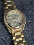 Michael Kors Runway Gold Dial Gold Steel Strap Watch for Women - MK5166 Authentic Buy Shop Now