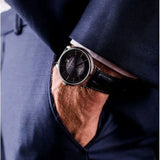 Tissot Carson Premium Powermatic 80 Black Dial Black Leather Strap Watch For Men - T122.407.16.051.00 Authentic Buy Shop Now