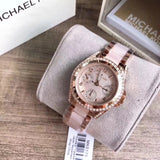 Michael Kors Blair Rose Gold Dial Two Tone Steel Strap Watch for Women - MK6175 Authentic Buy Shop Now