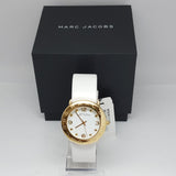 Marc Jacobs Amy White Dial White Leather Strap Watch for Women - MBM1150 Authentic Buy Shop Now