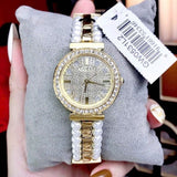 Guess Gala Diamonds Gold Dial Two Tone Steel Strap Watch for Women - GW0531L2 Authentic Buy Shop Now