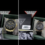 Guess Zena Chronograph Black Dial Black Rubber Strap Watch For Women - W1094L6 Authentic Buy Shop Now