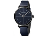 Calvin Klein Even Blue Dial Blue Leather Strap Watch for Men - K7B214VN Authentic Buy Shop Now