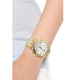 Michael Kors Cooper Chronograph White Dial Gold Steel Strap Watch For Women - MK5916 Authentic Buy Shop Now