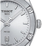 Tissot PR 100 Sport Chic Silver Dial Silver Steel Strap Watch for Women - T101.910.11.031.00 Authentic Buy Shop Now