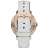 Michael Kors Pyper Quartz White Dial White Leather Strap Watch For Women - MK2800 Authentic Buy Shop Now