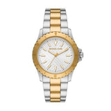 Michael Kors Everest Three Hand Silver Dial Two Tone Steel Strap Watch For Men - MK9141 Authentic Buy Shop Now