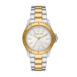 Michael Kors Everest Three Hand Silver Dial Two Tone Steel Strap Watch For Men - MK9141 Authentic Buy Shop Now