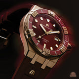 Maurice Lacroix Aikon Venturer Asia Special Edition Red Dial Red Rubber Strap Watch For Men - AI6058-BRZ6B-530-6 Authentic Buy Shop Now