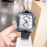 Fossil Inscription Multifunction Silver Dial Grey Steel Strap Watch for Men - BQ2657 Authentic Buy Shop Now