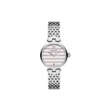 Emporio Armani Arianna Analog White Dial Silver Steel Strap Watch For Women - AR11195 Authentic Buy Shop Now