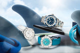 Breitling Superocean Automatic 44mm Turquoise Dial Silver Steel Strap Watch for Men - A17376211L2A1 Authentic Buy Shop Now