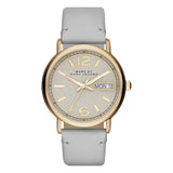 Marc Jacobs Fergus Grey Dial Grey Leather Strap Watch for Women - MBM8654 Authentic Buy Shop Now