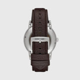 Emporio Armani Luigi Meccanico Brown Dial Brown Leather Strap Watch For Men - AR1982 Authentic Buy Shop Now