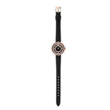 Emporio Armani Rosa Two Hand Black Dial Black Leather Strap Watch For Women - AR11493 Authentic Buy Shop Now