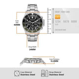 Michael Kors Everest Chronograph Black Dial Silver Steel Strap Watch For Men - MK8976 Authentic Buy Shop Now