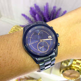 Michael Kors Briar Blue Dial Blue Steel Strap Watch For Women - MK6468 Authentic Buy Shop Now