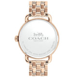 Coach Delancey White Dial Rose Gold Steel Strap Watch for Women - 14502811 Authentic Buy Shop Now