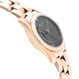 Tissot T Wave Anthracite Dial Rose Gold Steel Strap Watch For Women - T112.210.33.061.00 Authentic Buy Shop Now