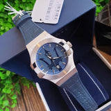 Maserati Potenza Blue Dial Blue Leather Strap Watch For Men - R8851108015 Authentic Buy Shop Now
