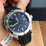 Tag Heuer Aquaracer Caliber 5 Automatic Black Dial Black Rubber Strap Watch for Men - WAY2113.FT8021 Authentic Buy Shop Now