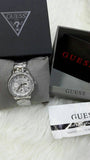 Guess Enchanting Diamonds Silver Dial Silver Steel Strap Watch for Women - W0305L1 Authentic Buy Shop Now