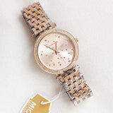 Michael Kors Darci Rose Gold Dial Two Tone Steel Strap Watch for Women - MK3726 Authentic Buy Shop Now