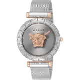 Versace Palazzo Empire Silver Dial Silver Mesh Bracelet Watch for Women - VEDV00419 Authentic Buy Shop Now
