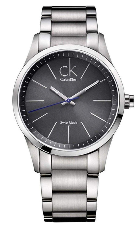 Calvin Klein Bold Grey Dial Silver Steel Strap Watch for Men - K2241107 Authentic Buy Shop Now