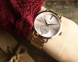 Michael Kors Portia Quartz Rose Gold Dial Rose Gold Steel Strap Watch For Women - MK3678 Authentic Buy Shop Now