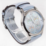 Gucci G Timeless Quartz Mother of Pearl Dial Blue Leather Strap Watch For Women - YA1264124 Authentic Buy Shop Now