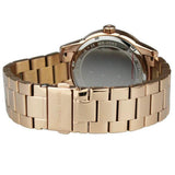 Michael Kors Ritz Analog Crystals Silver Dial Rose Gold Steel Strap Watch for Women - MK6863 Authentic Buy Shop Now
