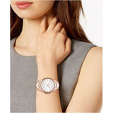 Michael Kors Whitney Quartz White Dial Rose Gold Steel Strap Watch For Women - MK6694 Authentic Buy Shop Now