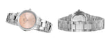 Daniel Wellington Iconic Link Pink Dial Silver Steel Strap Watch For Women - DW00100327 Authentic Buy Shop Now