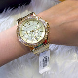 Michael Kors Dylan Quartz Gold Dial Gold Steel Strap Watch For Women - MK5861 Authentic Buy Shop Now