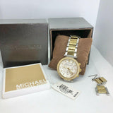 Michael Kors Parker White Dial Two Tone Steel Strap Watch for Women - MK5626 Authentic Buy Shop Now