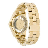 Marc Jacobs Henry Skeleton Gold Dial Gold Steel Strap Watch for Women - MBM3263 Authentic Buy Shop Now
