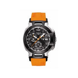 Tissot T Race Chronograph Black Dial Orange Rubber Strap Watch for Women - T048.217.27.057.00 Authentic Buy Shop Now