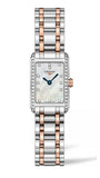 Longines Dolcevita Diamonds Mother of Pearl White Dial Two Tone Steel Strap Watch for Women - L5.258.5.89.7 Authentic Buy Shop Now