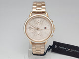 Tommy Hilfiger Carly Rose Gold Dial Rose Gold Steel Strap Watch for Women - 1781788 Authentic Buy Shop Now