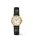 Longines Presence Automatic White Dial Black Watch for Women - L4.321.2.11.2 Authentic Buy Shop Now