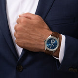 Breitling Premier Automatic 40mm Blue Dial Brown Leather Strap Mens Watch - A37340351C1X2 Authentic Buy Shop Now