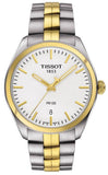 Tissot T Classic PR 100 Sport Chic White Dial Two Tone Steel Strap Watch For Women - T101.210.22.031.00 Authentic Buy Shop Now