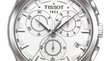 Tissot Couturier Chronograph White Dial Brown Leather Strap Watch For Men - T035.617.16.031.00 Authentic Buy Shop Now