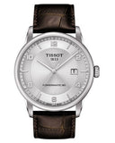 Tissot Luxury Powermatic 80 Silver Dial Brown Leather Strap Watch For Men - T086.407.16.031.00 Authentic Buy Shop Now