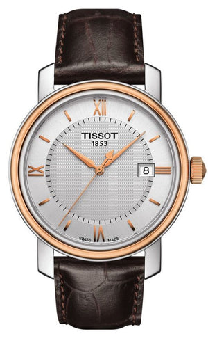 Tissot Bridgeport Lady White Dial Brown Leather Strap Watch For Women - T097.010.26.118.00 Authentic Buy Shop Now