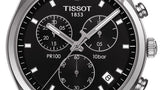 Tissot PR 100 Chronograph Black Dial Black Leather Strap Watch For Men - T101.417.16.051.00 Authentic Buy Shop Now