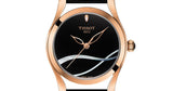 Tissot T Wave Black Dial Black Leather Strap Watch For Women - T112.210.36.051.00 Authentic Buy Shop Now